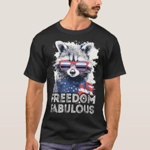 T-shirt Liberté Fabon Raccoon Périfluide lunettes de solei