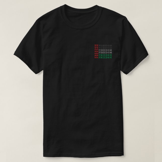 T-shirt Liberté Gaza Palestine (Design devant)