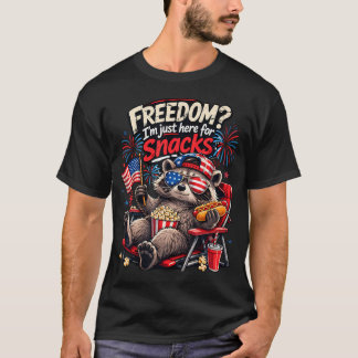 T-shirt Liberté Je Suis Juste Ici Pour Des Friandises Drôl