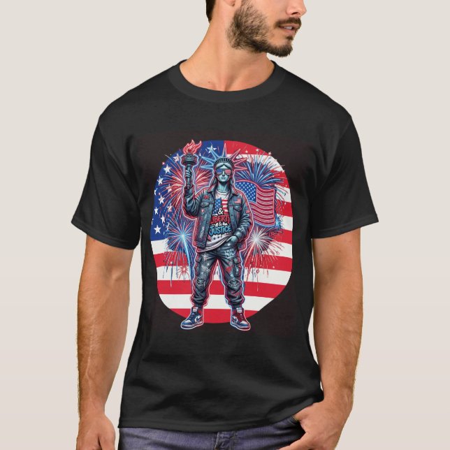 T-shirt Liberté - Justice - Liberté (Devant)