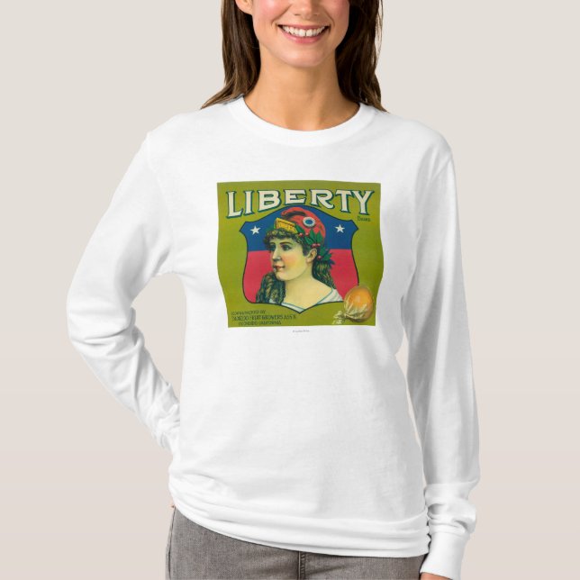 T-shirt Liberté LabelEscondido orange, CA (Devant)