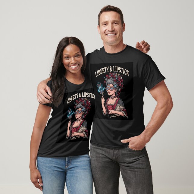 T-Shirt Liberté & Lipstick (Unisexe)