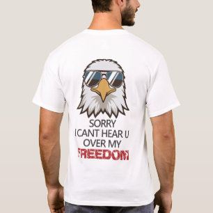 T-Shirt Liberté Lunettes de soleil Aigle Drôle