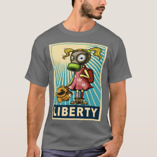 T-shirt Liberté Lutter contre la pollution Monter contre l