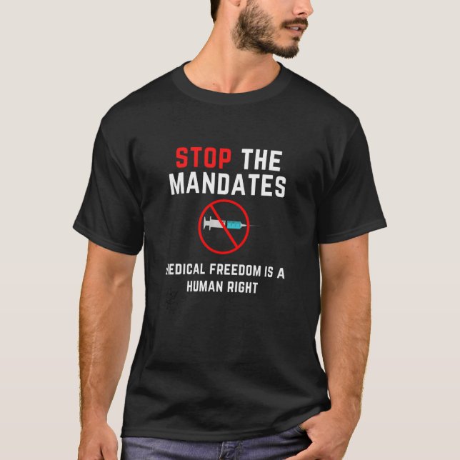 T-shirt Liberté Médicale sans mandat (Devant)