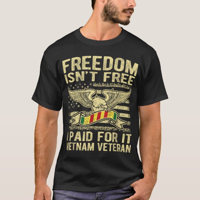 T-shirt Liberté N'Est Pas Libre J'Ai Payé Pour Il Fier Vie (Devant)