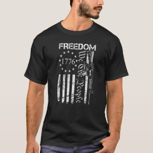 T-shirt Liberté Nous Le Peuple Ar15 Drapeau États-Unis Pr