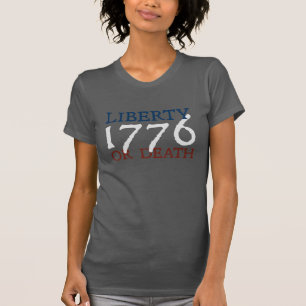 T-shirt Liberté ou mort - 1776 blanc