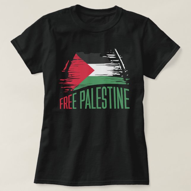 T-shirt Liberté Palestine Paix Palestine Gaza Jérusalem (Design devant)