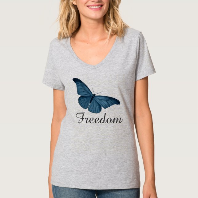 T-shirt Liberté papillon (Devant)