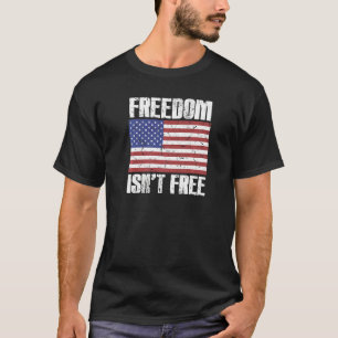 T-shirt Liberté Pas Libre Citation Patriotique Vintage Usa