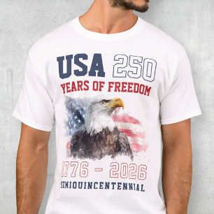 T-shirt Liberté Patriotique 250e Anniversaire de l'Amériqu