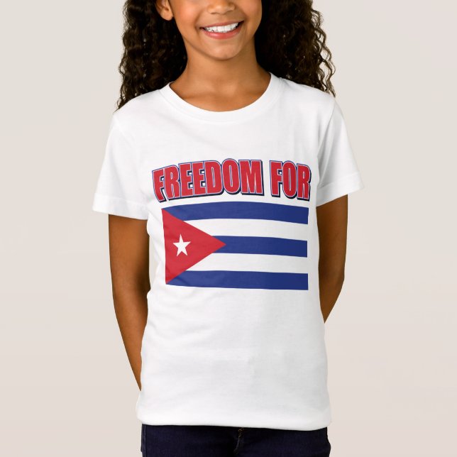 T-Shirt Liberté pour Cuba (Devant)