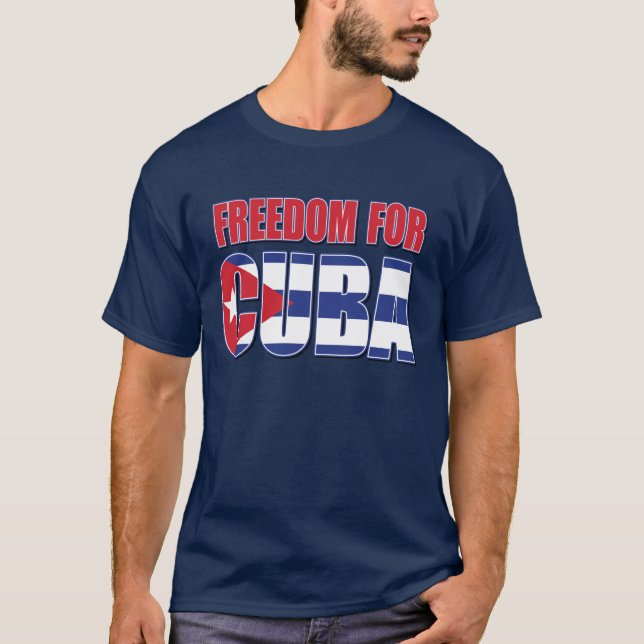 T-shirt Liberté pour Cuba (Devant)