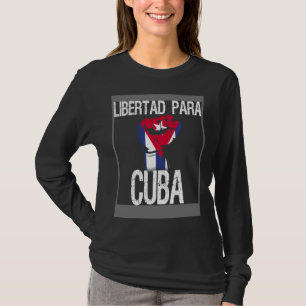 T-shirt Liberté pour Cuba SOS Mouvement cubain pour la lib