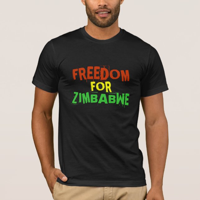 T-SHIRT LIBERTÉ POUR LE ZIMBABWE (Devant)