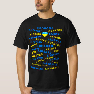 T-shirt Liberté pour l'Ukraine - С в о б о д а - T