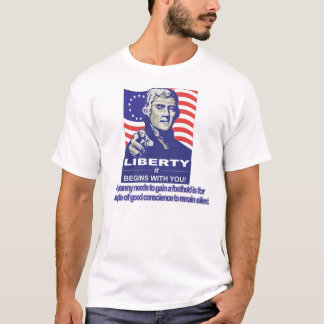 T-shirt Liberté qu'elle commence par vous
