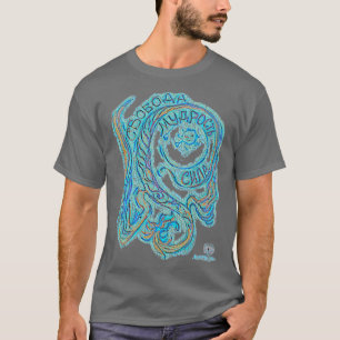 T-shirt Liberté, sagesse et force avec le dragon, russe