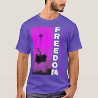 T-shirt Liberté violette