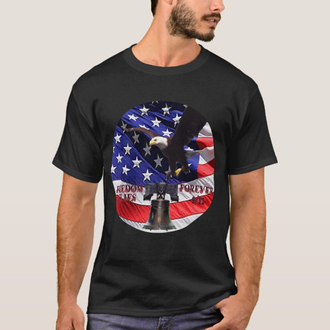 T-shirt Liberté vole pour toujours 9/11 (Devant)