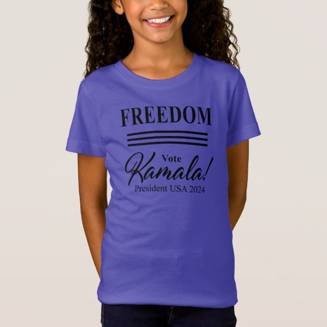 T-Shirt LIBERTÉ vote Kamala Harris pour le président 2024 (Devant)