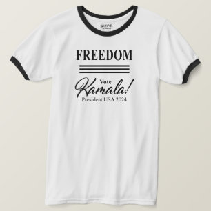 T-shirt LIBERTÉ vote Kamala Harris pour le président 2024 