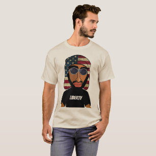 T-shirt Liberty Arabo-Américain Personnalisé