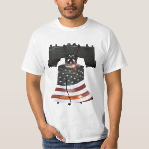 T-shirt Liberty Bell avec drapeau américain
