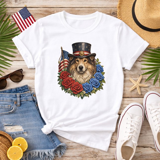 T-shirt Liberty Collie Illustration (Créateur téléchargé)