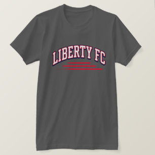 T-shirt Liberty FC Tee Navy Star  Football Premium USA 