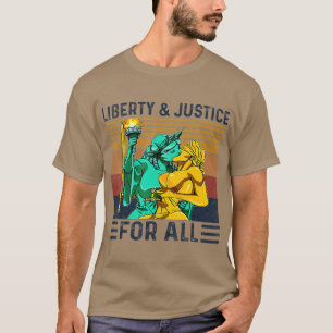 T-shirt Liberty Justice For All Lesbian Lgbt Pride
