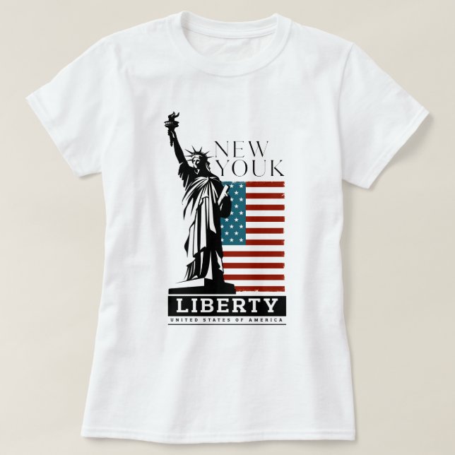 T-shirt LIBERTY New Yourk tee - shirts (Design devant)