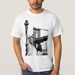 T-shirt Liberty Statue Nyc New York Mens Moderne
