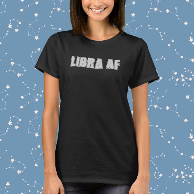 T-shirt Libra AF Bold Zodiac (Créateur téléchargé)