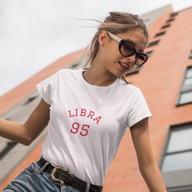 T-shirt Libra | Anniversaire rose (Créateur téléchargé)