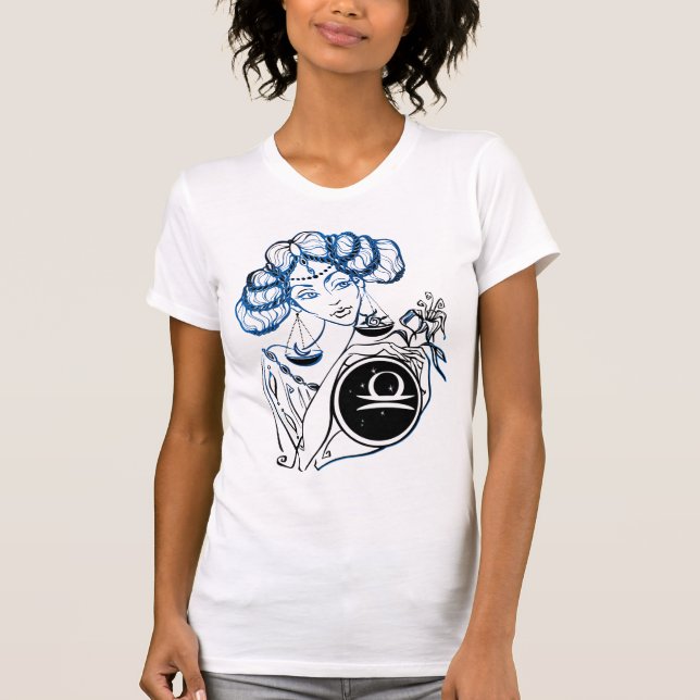 T-shirt Libra Dame Art déco (Devant)