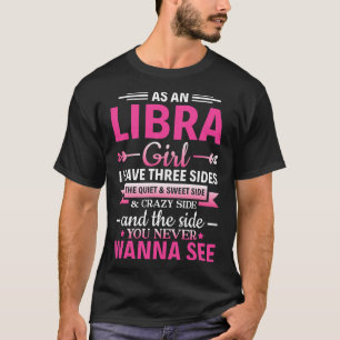 T-shirt Libra Girl Astrologie Zodiac Sign Libra Horoscope 
