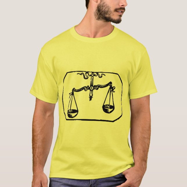 T-shirt Libra - Non étiqueté - Customisé (Devant)