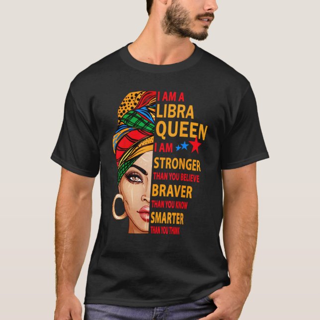 T-shirt Libra queen Je suis un cadeau d'anniversaire plus  (Devant)