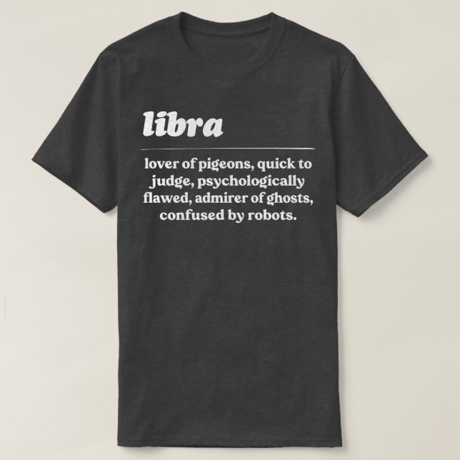T-shirt Libra ZodiacConception Cadeau Humoristique (Design devant)