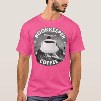 T-shirt Libraire Alimenté Par Bibliothèque De Café