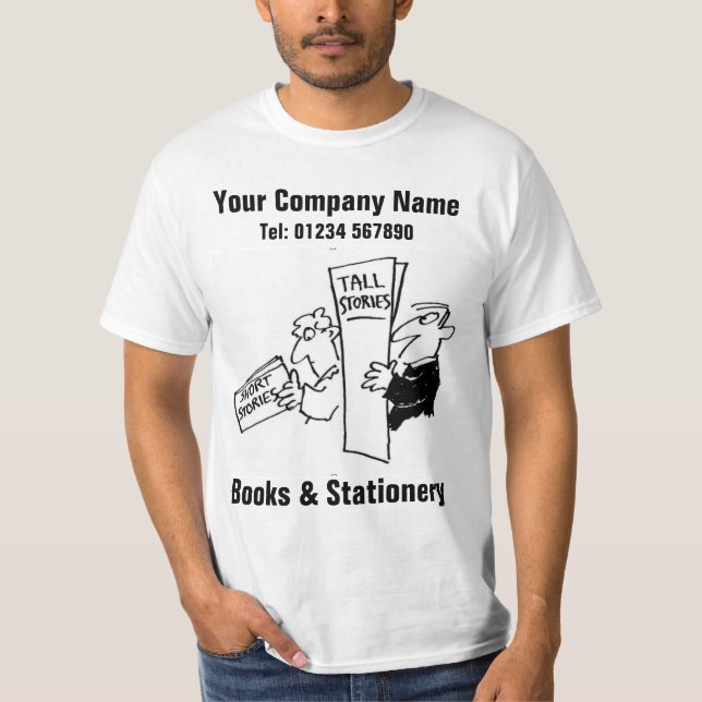 T-shirt Libraire de livres et papeterie (Devant)