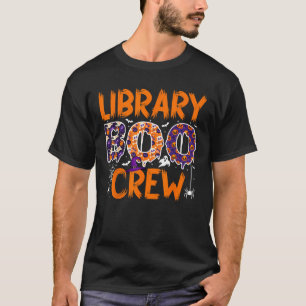 T-shirt Librairie Boo Crew Bibliothèques Book Lovers Ghost