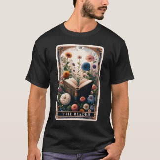 T-shirt Librairie de livres de la carte Tarot Reader