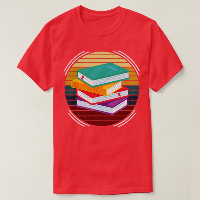 T-shirt Librairie Livre Cadeau Retro Lecture (Design devant)