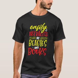 T-shirt Librarian Bookworm Facilement Distrait Par Les Bea