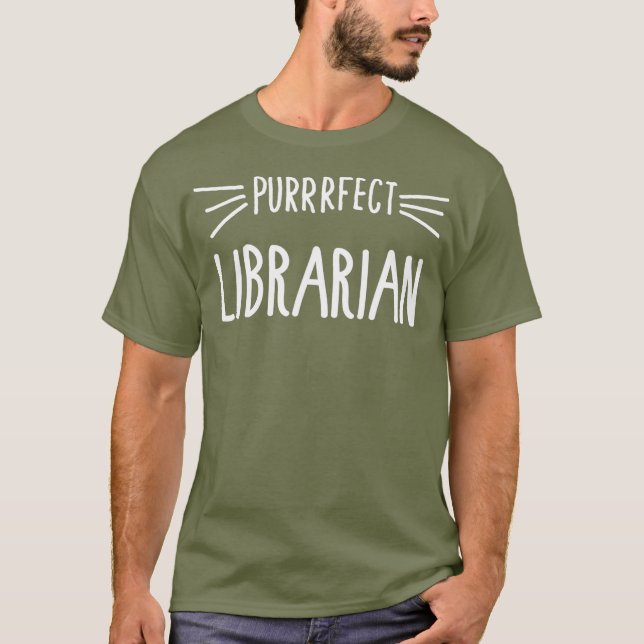 T-shirt Librarian Gift Cute Parfait Bibliothécaire Amoureu (Devant)