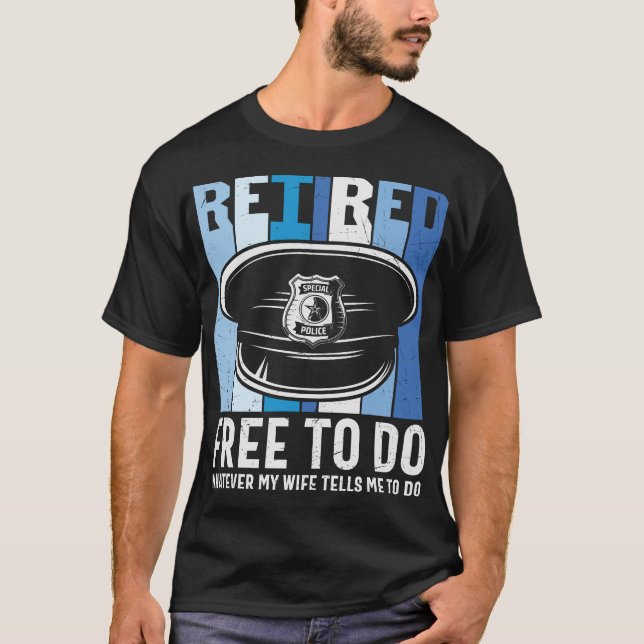 T-shirt Libre à la retraite de faire-quoi que ce soit-1717 (Devant)