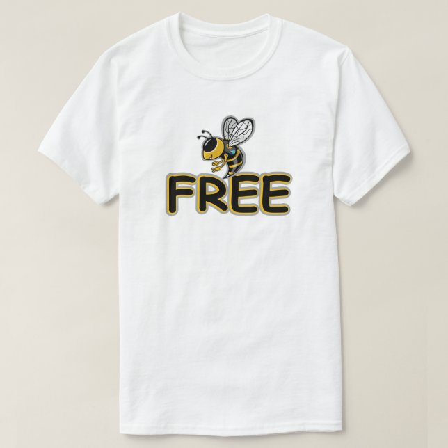 T-SHIRT LIBRE COMME L'ABEILLE (Design devant)